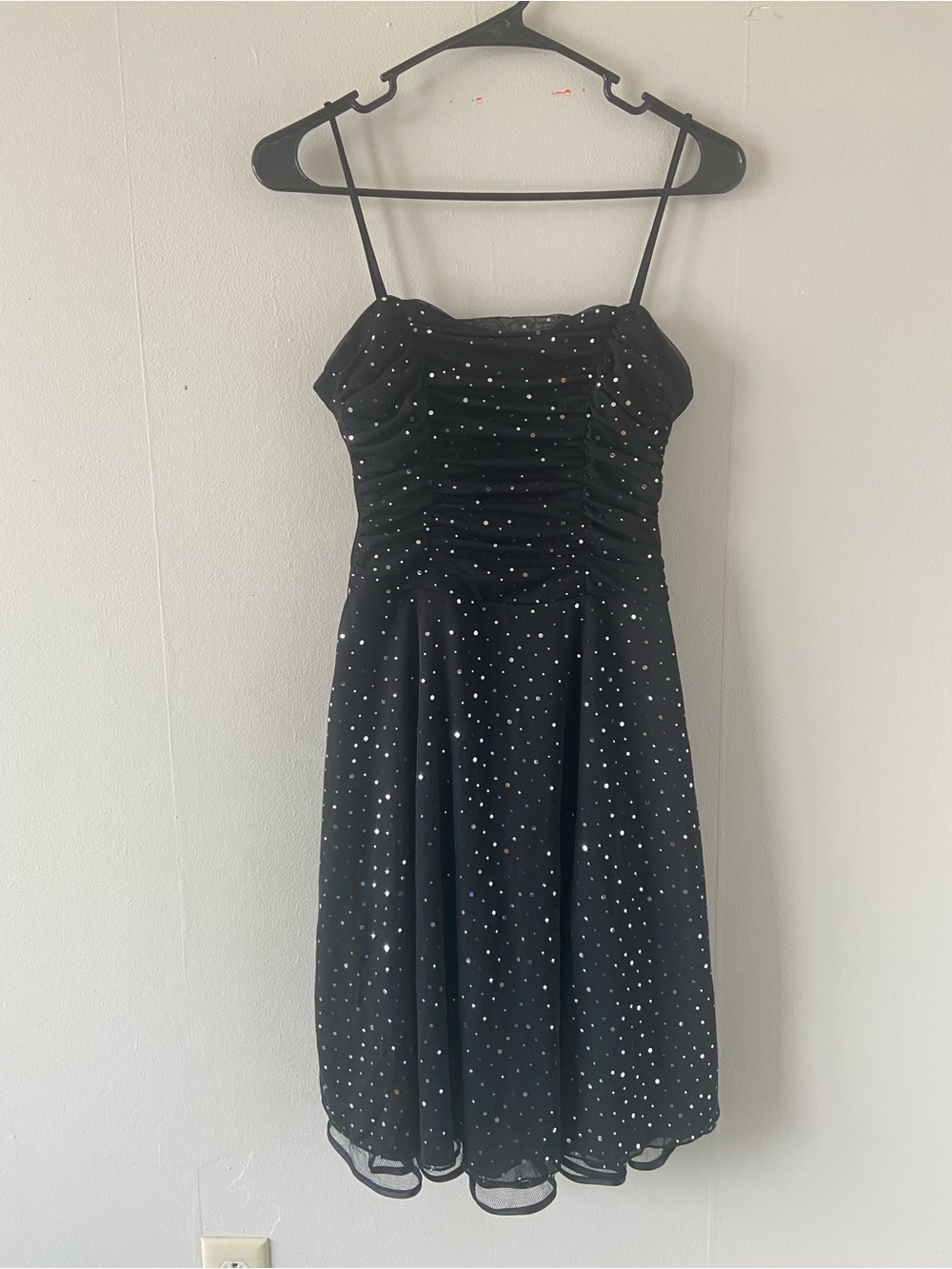 Y2k fairy grunge dress homecoming black sparkly 90s medium dark romantic goth